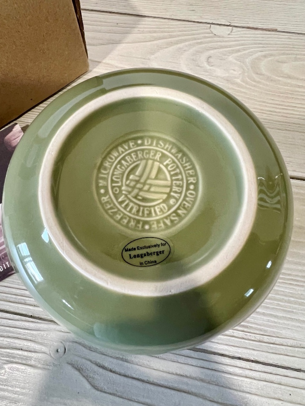 Longaberger Woven Traditions Small Soup Tureen - Sage 3204060 - Picture 4 of 5
